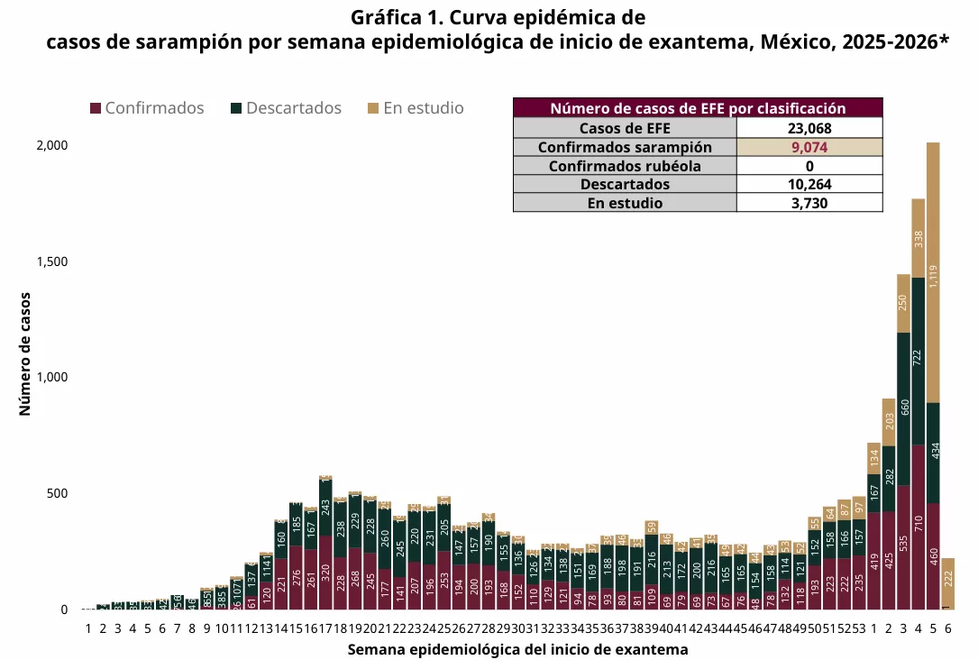 Brote De Sarampion En Mexico 2026
